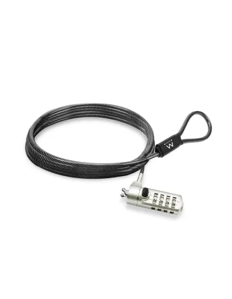 Ewent EW1243 cable antirrobo Negro, Zinc 1,5 m