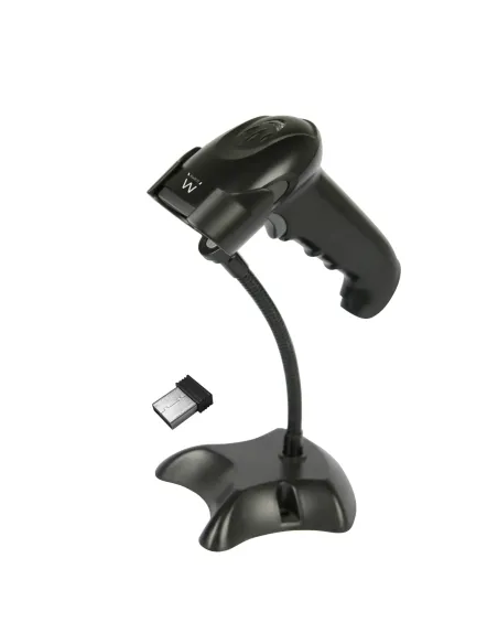 Ewent EW3431 lector de código de barras Lector de códigos de barras portátil 1D 2D LED Negro Ewent EW3431 lector de código de barras Lector de códigos de barras portátil 1D 2D LED Negro