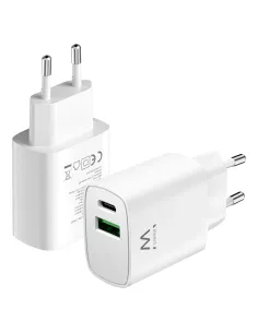 Ewent EW1321_R1 cargador de dispositivo móvil Universal Blanco Corriente alterna Carga rápida Interior 2