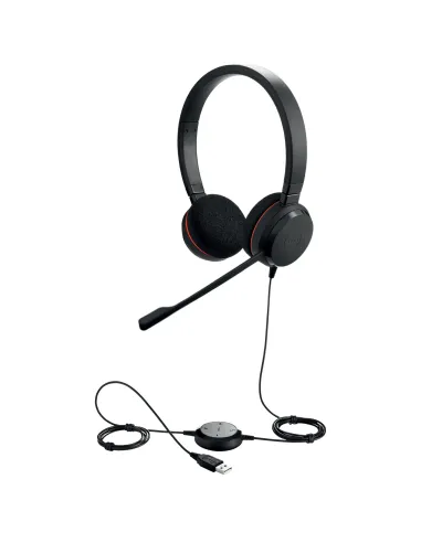 Jabra Evolve 20 Auriculares Alámbrico Diadema Oficina Centro de llamadas USB tipo A Negro