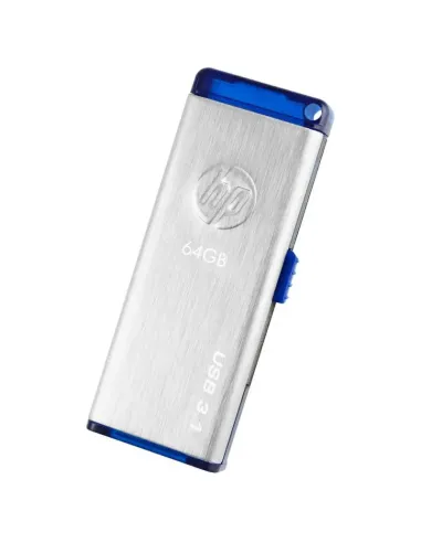 HP x730w unidad flash USB 64 GB USB tipo A 3.2 Gen 1 (3.1 Gen 1) Azul, Acero inoxidable