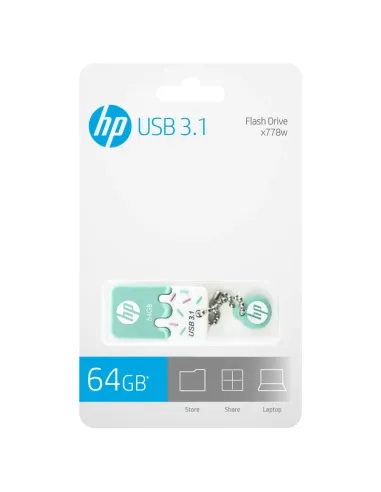 HP x778w unidad flash USB 64 GB USB tipo A 3.2 Gen 1 (3.1 Gen 1) Verde, Blanco