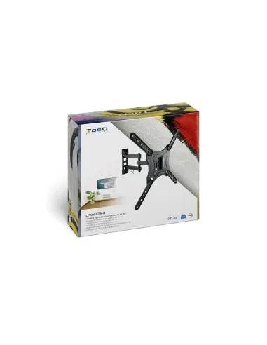 TooQ Soporte Giratorio e Inclinable para Monitor   TV LCD, Plasma de 23”- 55”, con Tres Pivotes, Negro