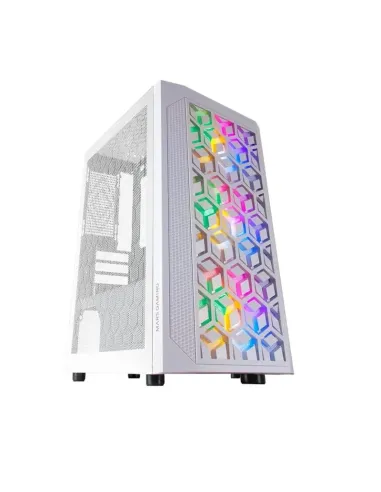 Mars Gaming MCMESHW Caja PC Gaming Micro ATX 3x Ventilador FRGB Blanco