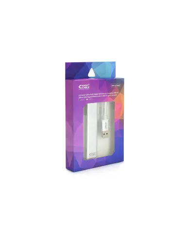 Nanocable Conversor USB 3.0 a Ethernet Gigabit + 3xUSB 3.0, Plata, 15 cm