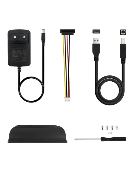 TooQ CAJA HDD 3,5" IDE SATA A USB 2.0 NEGRA