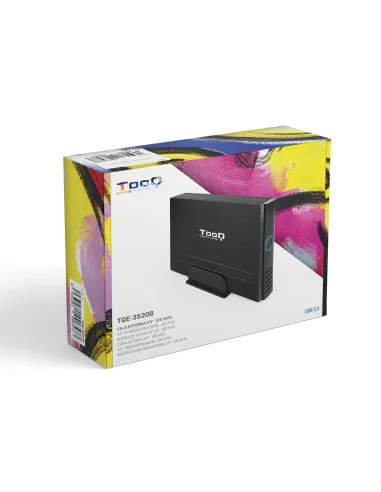 TooQ CAJA HDD 3,5" IDE SATA A USB 2.0 NEGRA