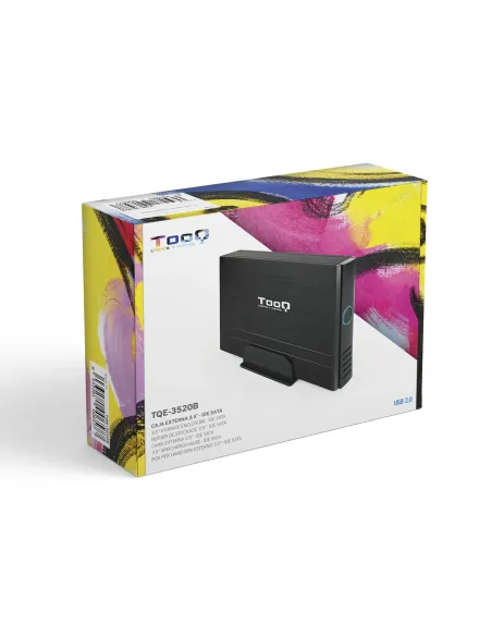 TooQ CAJA HDD 3,5" IDE SATA A USB 2.0 NEGRA