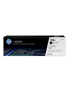 HP Pack de ahorro de 2 cartuchos de tóner original LaserJet 128A negro