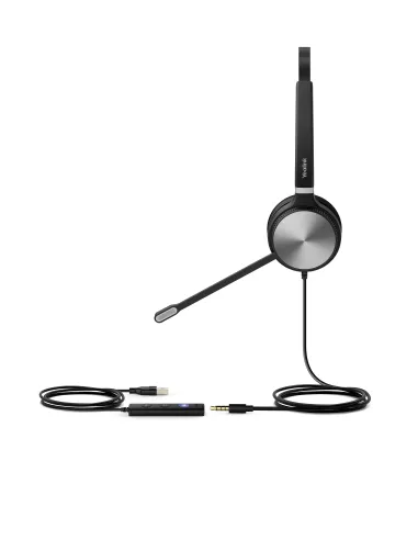 Yealink UH36 Mono Teams Auriculares Alámbrico Diadema Oficina Centro de llamadas USB tipo A Negro, Plata