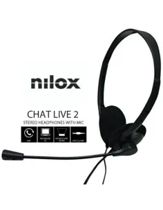 Nilox AURICULARES DOBLE JACK CON MICROFONO PC 2