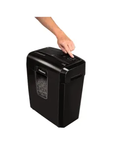 Fellowes 8С triturador de papel Corte cruzado 22 cm Negro 2