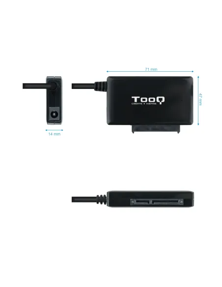 TooQ TQHDA-01A base de conexión para disco duro USB 3.2 Gen 1 (3.1 Gen 1) Type-A Negro TooQ TQHDA-01A base de conexión para disco duro USB 3.2 Gen 1 (3.1 Gen 1) Type-A Negro