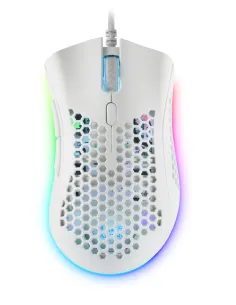 Mars Gaming MMEX, Ratón Gaming RGB, 32K DPI, Cable Feather, Switches Ópticos, Blanco, One Size 2