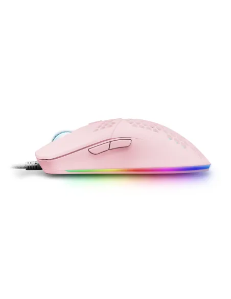 Mars Gaming MMAX, Ratón Ultraligero 69g, Óptico 12400DPI, Chroma RGB, Soft, Rosa Mars Gaming MMAX, Ratón Ultraligero 69g, Óptico 12400DPI, Chroma RGB, Soft, Rosa