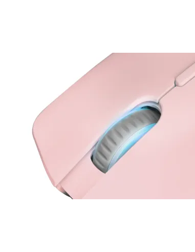 Mars Gaming MMAX, Ratón Ultraligero 69g, Óptico 12400DPI, Chroma RGB, Soft, Rosa