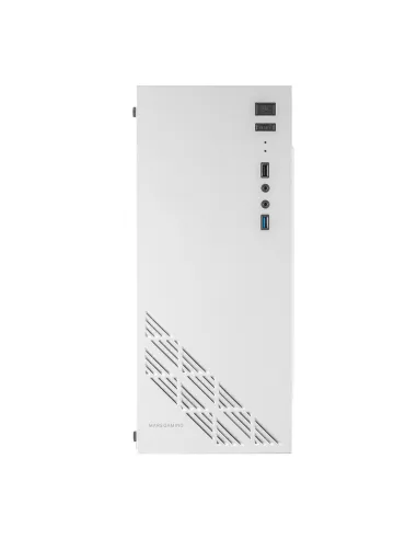 Mars Gaming MC100W - Caja Gaming ATX, ventilador 90mm FRGB, ventilación convect-cool, color blanco