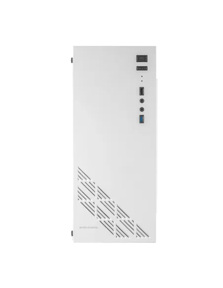 Mars Gaming MC100W - Caja Gaming ATX, ventilador 90mm FRGB, ventilación convect-cool, color blanco