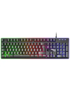 Mars Gaming MCPXBFR, Combo Teclado H-Mech FRGB, Ratón Ultraligero 10000DPI y Alfombrilla XXL, Negro, Idioma Francés 2