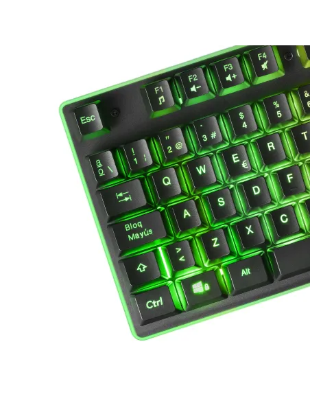 Mars Gaming MCPXBFR, Combo Teclado H-Mech FRGB, Ratón Ultraligero 10000DPI y Alfombrilla XXL, Negro, Idioma Francés