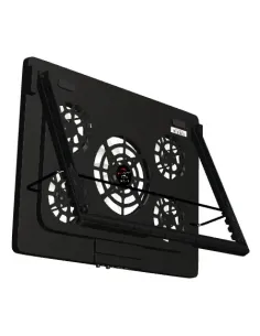 Mars Gaming MNBC2, Base Refrigeradora y Stand para Portátiles Hasta 17.3”, Iluminación LED Roja, 5x Ventiladores UA5, Regulable 2