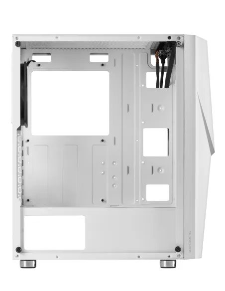 Mars Gaming MC777W, Caja PC Gaming, Infinity Mirror ARGB, Cristal Templado, 2xVentilador Chroma ARGB, Blanco