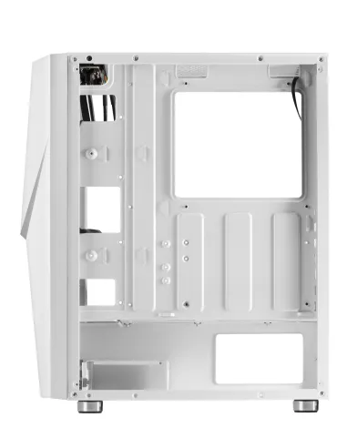 Mars Gaming MC777W, Caja PC Gaming, Infinity Mirror ARGB, Cristal Templado, 2xVentilador Chroma ARGB, Blanco