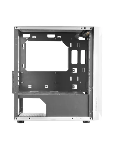 Mars Gaming MCMESHW Blanco, Caja PC Gaming, Micro ATX, Diseño Mesh Total, 3x Ventilador FRGB