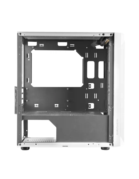 Mars Gaming MCMESHW Blanco, Caja PC Gaming, Micro ATX, Diseño Mesh Total, 3x Ventilador FRGB