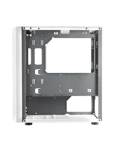 Mars Gaming MCMESHW Blanco, Caja PC Gaming, Micro ATX, Diseño Mesh Total, 3x Ventilador FRGB