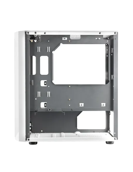 Mars Gaming MCMESHW Blanco, Caja PC Gaming, Micro ATX, Diseño Mesh Total, 3x Ventilador FRGB