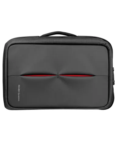 Mars Gaming MB2 - Mochila-Maletín gaming (impermeable, candado TSA, hasta 17,3 pulgadas, puerto externo USB, anti robos, asa de