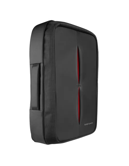 Mars Gaming MB2 - Mochila-Maletín gaming (impermeable, candado TSA, hasta 17,3 pulgadas, puerto externo USB, anti robos, asa de