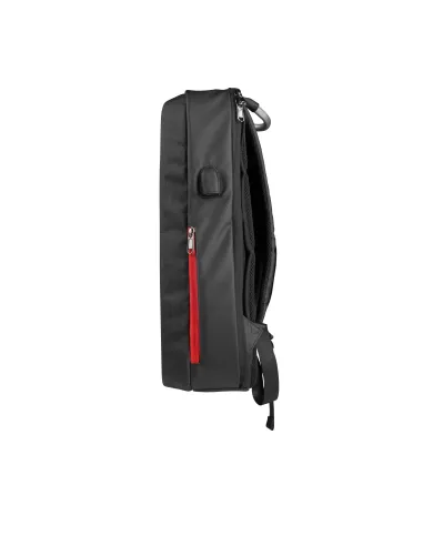 Mars Gaming MB2 - Mochila-Maletín gaming (impermeable, candado TSA, hasta 17,3 pulgadas, puerto externo USB, anti robos, asa de