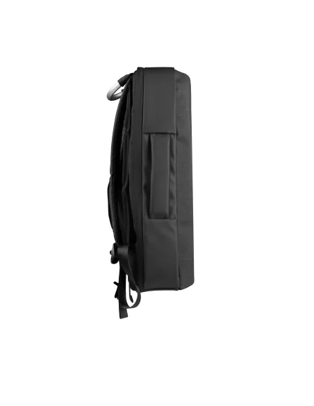 Mars Gaming MB2 - Mochila-Maletín gaming (impermeable, candado TSA, hasta 17,3 pulgadas, puerto externo USB, anti robos, asa de