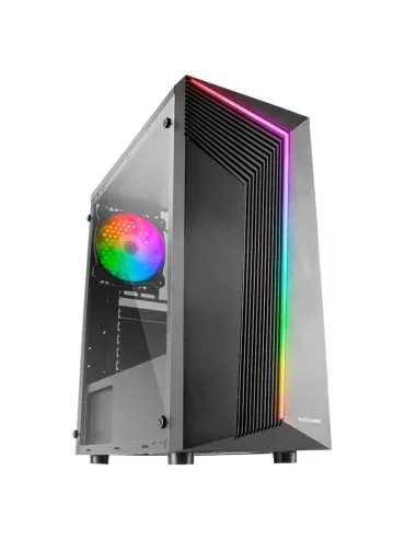 Mars Gaming MC-X7 Negro Caja PC Gaming ATX Frontal ARGB Ventilador 12cm RGB Ventana Lateral Completa