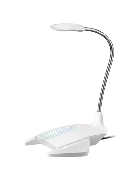 Mars Gaming MMICX, Micrófono Estudio Profesional LED, Mute, USB+Jack 3.5mm, Negro