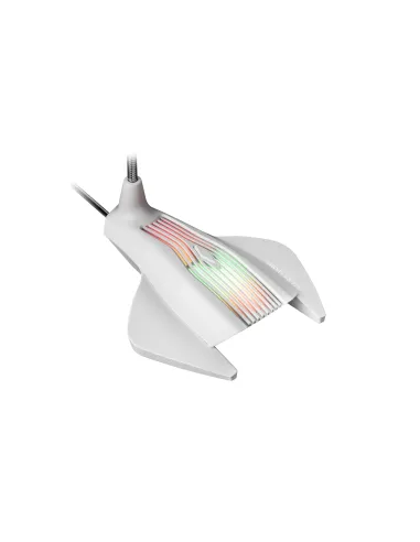 Mars Gaming MMICX, Micrófono Estudio Profesional LED, Mute, USB+Jack 3.5mm, Negro