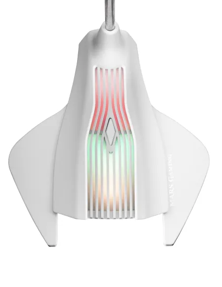 Mars Gaming MMICX, Micrófono Estudio Profesional LED, Mute, USB+Jack 3.5mm, Negro