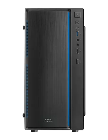 Mars Gaming MCM, Caja PC Micro ATX, Compacta, 16 Modos ARGB, Ventilador 8 cm