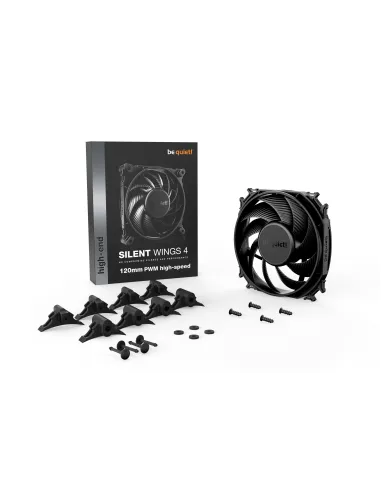 be quiet! SILENT WINGS 4 | 120mm PWM high-speed Carcasa del ordenador Ventilador 12 cm Negro 1 pieza(s)