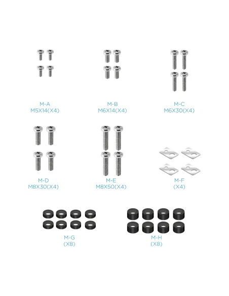 TooQ Partenón 2,54 m (100") Plata