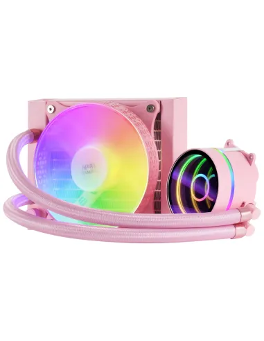 Mars Gaming ML-ONE120, Refrigeración Líquida CPU, TDP 200 W, Espejo Infinito, Ventilador FRGB Silencioso, Multisocket