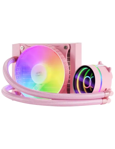 Mars Gaming ML-ONE120, Refrigeración Líquida CPU, TDP 200 W, Espejo Infinito, Ventilador FRGB Silencioso, Multisocket