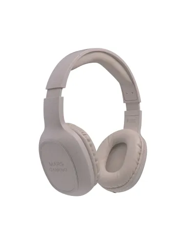 Mars Gaming MHW-ECO, Auriculares Inalámbricos s, Bluetooth 5.1, Micrófono, Material Orgánico Wheat Straw,Gris