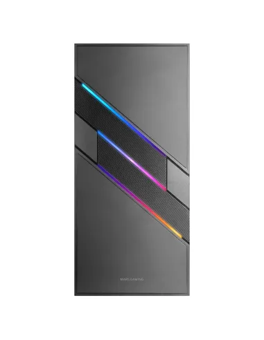 Mars Gaming MC-U3, Caja PC Gaming ATX XL, Frontal Triple ARGB, Ventilador 12cm ARGB, Ventana Cristal Templado, Negro