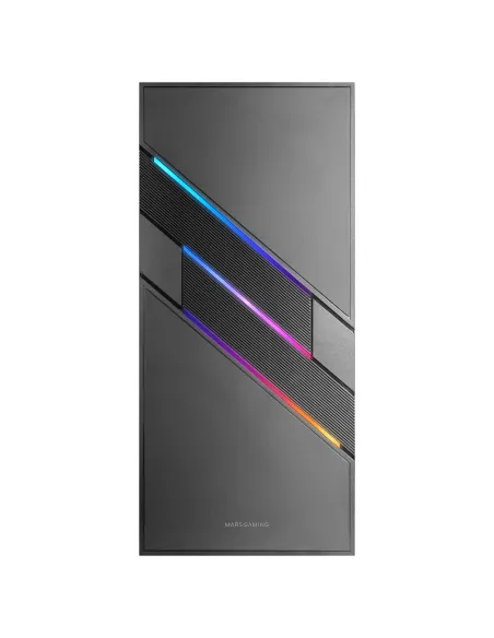 Mars Gaming MC-U3, Caja PC Gaming ATX XL, Frontal Triple ARGB, Ventilador 12cm ARGB, Ventana Cristal Templado, Negro