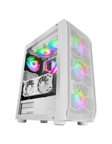 Mars Gaming MC-KX, Torre Gaming Premium E-ATX, Sistema CPU Freezer, 5 Ventiladores ARGB Ultra-silenciosos, Controladora ARGB y