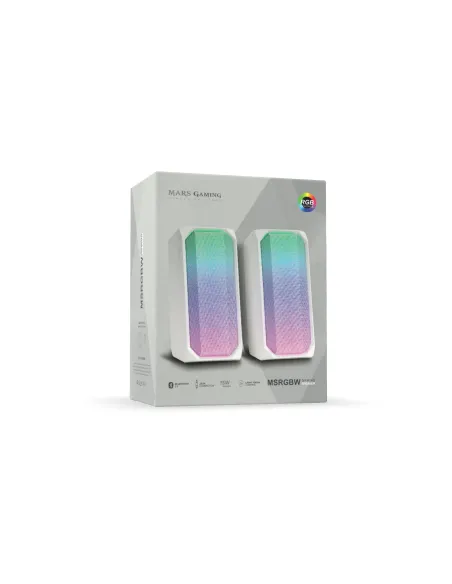 Mars Gaming Altavoces MSRGBW 15W Bt 5.0 White