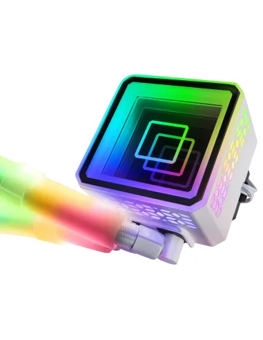 Mars Gaming ML-ULTRA240 Blanco, Refrigeración Líquida CPU, TDP 500W, Espejo Infinito, 2 Ventiladores Silenciosos FDB ARGB,